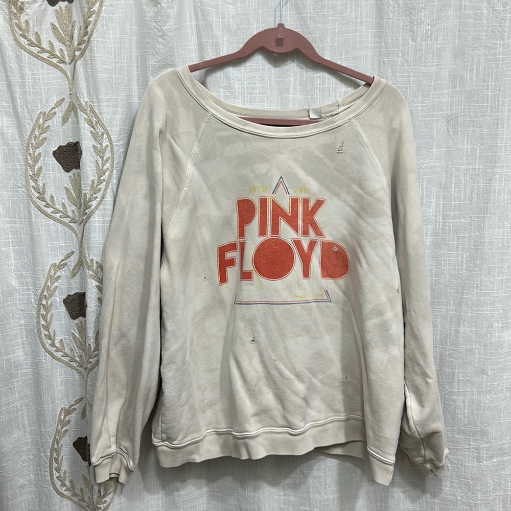 FREE PEOPLE PINK FLOYD BAND CREWNECK